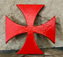 Charger l&#39;image dans la galerie, Petite Croix en ardoise peinte à fixer