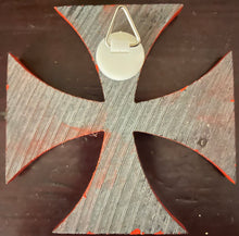 Charger l&#39;image dans la galerie, Petite Croix en ardoise peinte à fixer