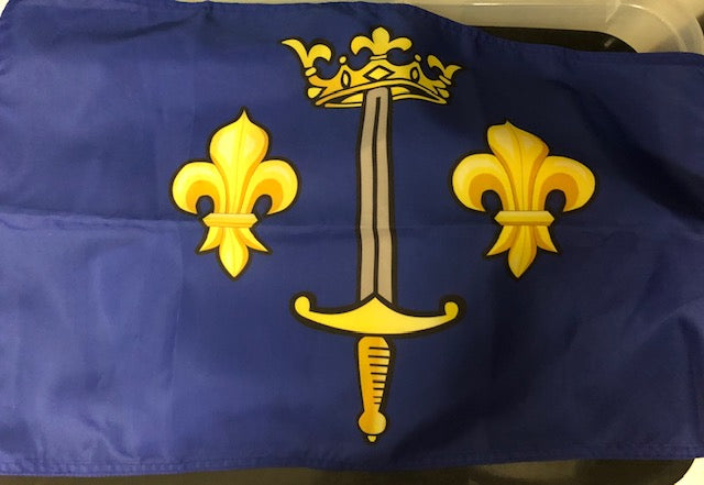 AZ FLAG - Drapeau Ordre Saint-Jean De Jérusalem - 150x90 Cm - Drapeau Ordre De Malte - Osm 100% Polyester Avec Fourreau Et Cordelette - Pavillon 110 G