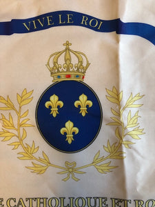 Petit Drapeau Armée Catholique et Royale écru