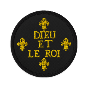 Patchs brodés Dieu et le Roi