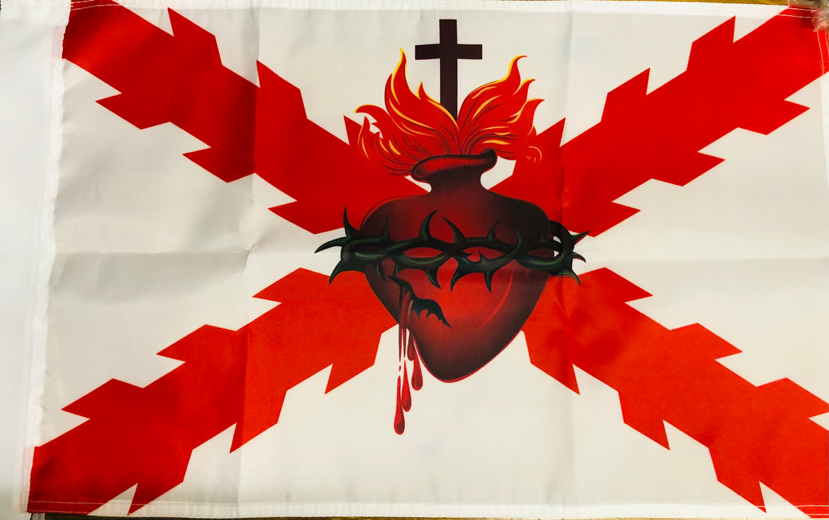 Drapeau Croix De Bourgogne Avec Bouclier Football 90x150 Cm - Couleurs Vives, Résistant Aux Intempéries - Pour Décor, événements Sportifs - 11